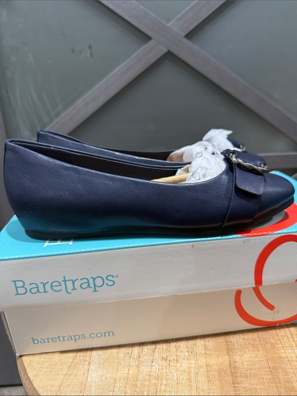 BareTraps Navy Colette Slip-On Flats